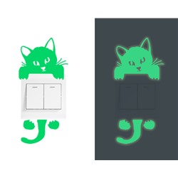 Наклейка на выключатель "Котик"