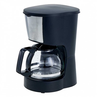 Кофеварка 600 Вт, 600 мл DELTA LUX DL-8161 черная