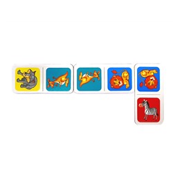 Развивающее домино для маленьких «Зоопарк»