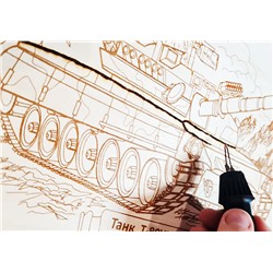 Доски для выжигания «Танк Т-80УМ1: Барс» 1 шт