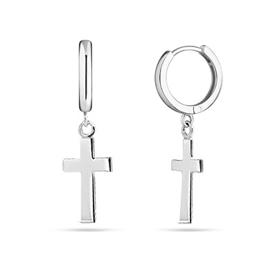 Серьги из серебра без вставки, Ю-21030р
