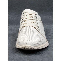 B1395-2 BEIGE Полуботинки спортивные мужские (натуральная кожа) размер