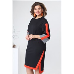 Romanovich Style 1-2465 черный/оранжевый, Платье