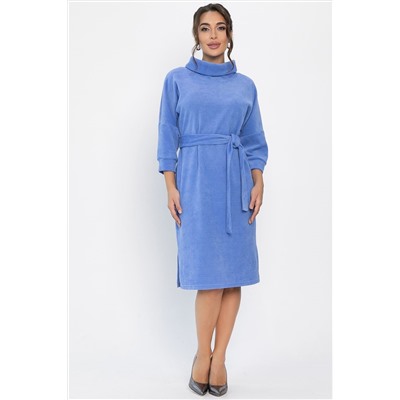 Платье трикотажное Никс (васильковое) П14277-4М