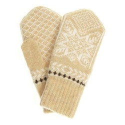 Варежки женские "Снежинка с ромбом" ПП 3230-4