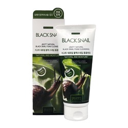JIGOTT Пенка д/умывания с муцином черн.улитки очищ.  Natural Black Snail Foam Cleansing 180мл АКЦИЯ!
