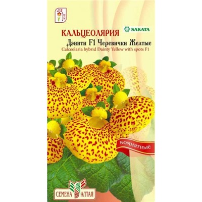 Цв.Кальцеолярия Дэинти Черевички желтые (Сем.Алтая) ком.3шт