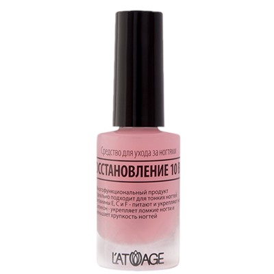 Средство для ухода за ногтями "Восстановление 10 в 1" L'ATUAGE COSMETIC, 9 г