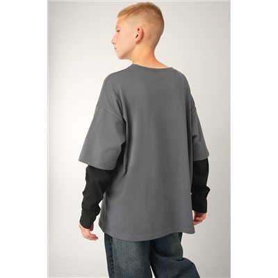 Лонгслив с двойным рукавом для мальчика Happyfox