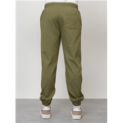 Спортивный костюм мужской модный цвета хаки 35021Kh