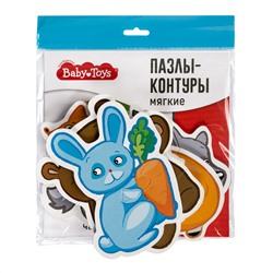 Мягкие пазлы-контуры для малышей «Лесные животные» серия Baby Toys