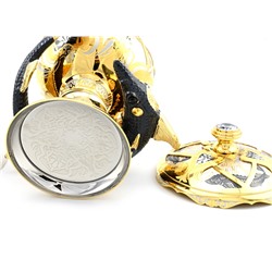 Икорница элитная белый мрамор "Большой осетр" Златоуст