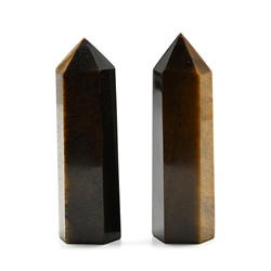 Кристалл из тигрового глаза "Карандаш" 20*25*80мм, 70-79г
