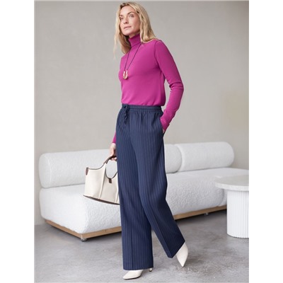 Водолазка тонкой вязки из хлопка с нейлоном