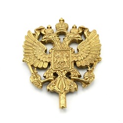 Герб двухсторонний из бронзы 65*60*5м