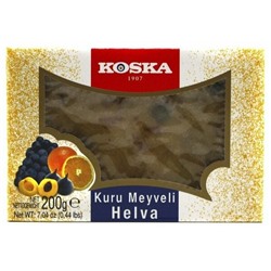 Halva WITH DRIED FRUITS, KOSKA (Летняя халва С СУХОФРУКТАМИ), 200 г.
