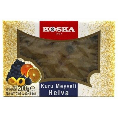 Halva WITH DRIED FRUITS, KOSKA (Летняя халва С СУХОФРУКТАМИ), 200 г.