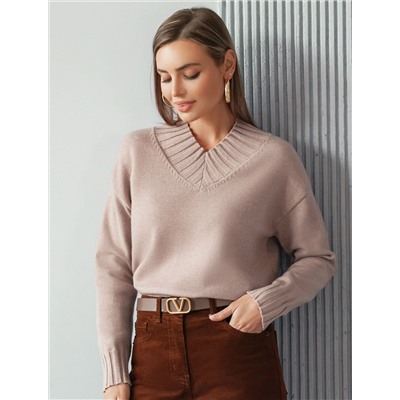 Джемпер из пряжи с кашемиром