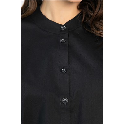 Блуза с завязками Ажур (черная) Б14387-10М