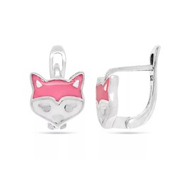 Серьги из серебра эмаль, Тсд21