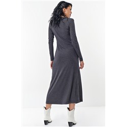 Платье трикотажное серое