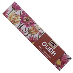 Luxury OUDH Masala Incense Sticks, Ayur Plus (УДОВЫЕ, ароматические масала палочки ручной работы, Аюр Плюс), 18 г.