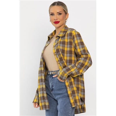 Рубашка Денни (желто-коричневая) Б14135-7М