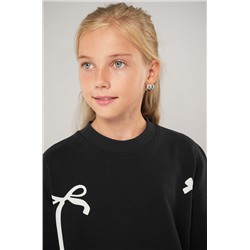 Свитшот оверсайз для девочки из футера трехнитки Happyfox