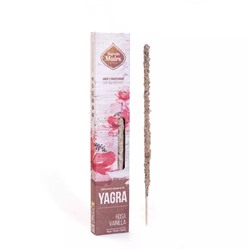 Yagra Incense Stick ROSE & VANILLA, Sagrada Madre (Благовония серии Ягра РОЗА И ВАНИЛЬ, Саграда Мадре), уп. 6 палочек