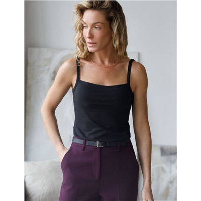 Топ с двуслойной зоной бра из премиального хлопка