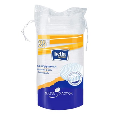 Ватные диски BELLA круглые  25шт.