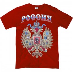 Футболка "Герб России" (гимн на спине)