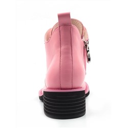 D1-2019 PINK Ботинки женские (натуральная кожа, байка) размер 38