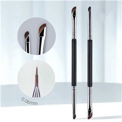 Двусторонняя кисть для макияжа (Для подводки и теней)