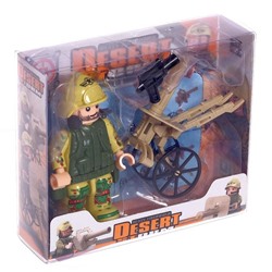 Конструктор фигурка «Военный артиллерист», МИКС