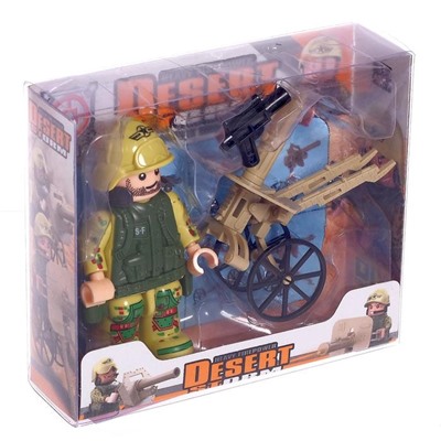 Конструктор фигурка «Военный артиллерист», МИКС
