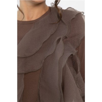 Блуза Риана (коричневая) Б14223-5М