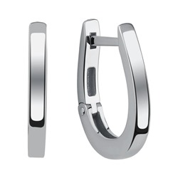 Серьги из серебра без вставки, Л-14004