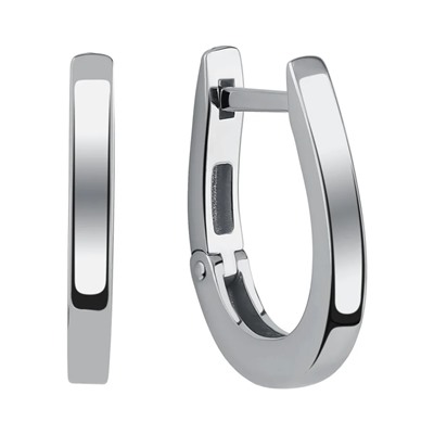 Серьги из серебра без вставки, Л-14004
