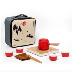 УЦЕНКА Набор для чайной церемонии 8 предметов,на 4 персоны,чашка 40 мл,чайник 200 мл ,МИКС