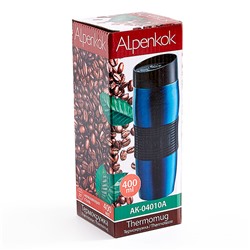 Термокружка вакуумная 400 мл Alpenkok AK-04010A синяя