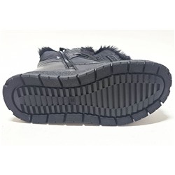 KPS006-041 черн Ботинки зима для девочек (33-37)/8