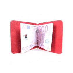 Зажим для купюр FNX-LZ-01 н/к,  красный гладкий матовый (316)  212599