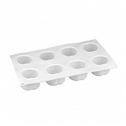 Форма для муссовых десертов "Вишня-Персик" Павофлекс 8 яч, Silikolove