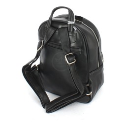 Рюкзак жен искусственная кожа DJ-6919-3-BLACK,  1отд,  2внут+2внеш/ карм,  черный 252328