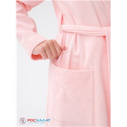 Женский халат с капюшоном розовый МЗ-06 (7)