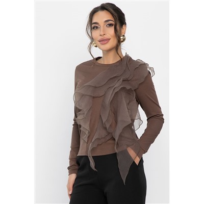 Блуза Риана (коричневая) Б14223-5М
