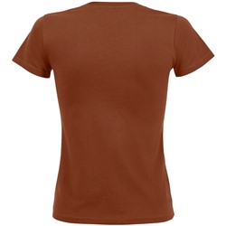 Футболка женская Regent Fit Women, коричневая (терракотовая)