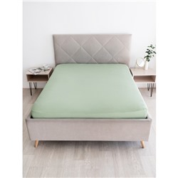 Трикотажные простыни на резинке Оливковая