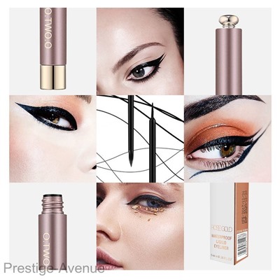 Водостойкая жидкая подводка для глаз O.TWO.O Rose Gold waterproof 5ml (арт. N9084)